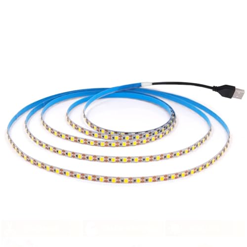 Tira LED 5V USB 2835 120 LEDs/m Luz Cálida 5M Flexible miniatura 1
