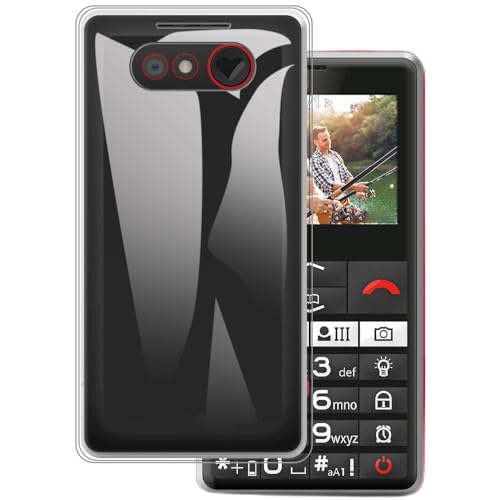 OAGELIM Hülle kompatibel mit Emporia Pure-LTE Hülle Stoßfeste TPU Weiche Flexible Schützende Handyhülle mit Kratzfestigkeit & Militärischer Fallschutz (Transparent)