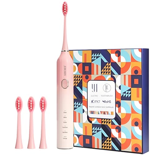 Sonic Electric Toothbrushes for Adults, 5 Cleaning Modes, 2 Minute Smart Timer, IPX7 Waterproof, Suspension Motor, Gradient Colour Electric Toothbrushes