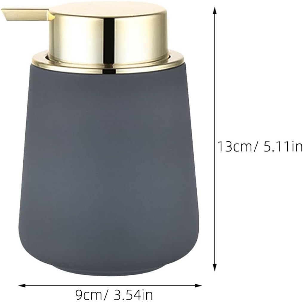 Ceramic Pump Dispenser Bottle for Body Wash and Liquid Soap image 2