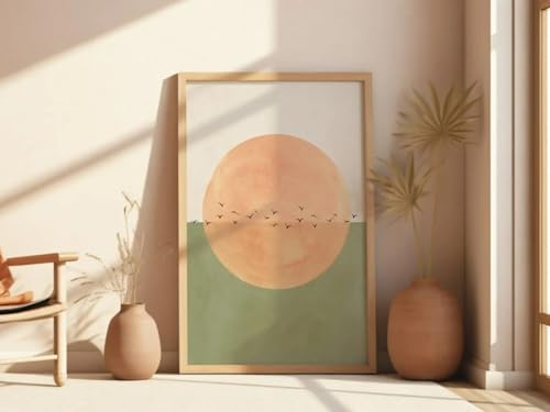 Décoration murale soleil levant pour habiller un grand mur vide - 4