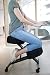 Sleekform Kneeling Posture Chair | Ergonomic Office Desk Knee Stool Relieving Back & Neck Pain | Computer Seat, Wheels & Adjustable Height | Backless Meditation Seat | 4" Ergo Mesh Cushions