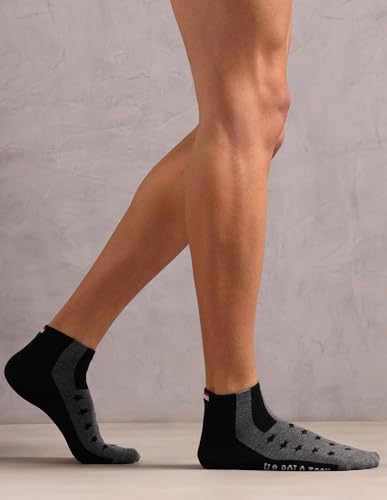 Image of U.S. POLO ASSN. Men's ES011 Stretch Ankle Length Socks - Pack Of 3
