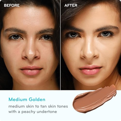 Image of pūrlisse Perfect Glow BB Cream SPF 30 - Luminous Matte Tinted Moisturizer with SPF - Korean Skin Care Formula with Goji & Hawthorn Berry to Hydrate, Brighten & Even Skin - Medium Golden (1.4 oz)