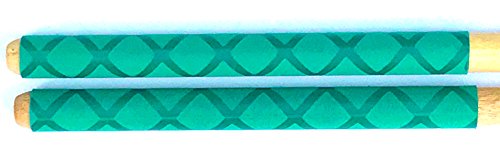 Grip Stix 15" Long Oak Green Non-Slip Drumsticks - Ideal For All Drumming, Cardio, & Workout Exercises #TOP3