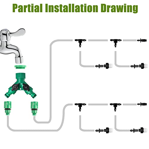Czs Garden Irrigation System, 65Ft/20M 68Pcs Drip Irrigation Kit, Automatic Irrigation Equipment For Garden, Greenhouse, Flower Bed, Patio, Lawn #TOP7