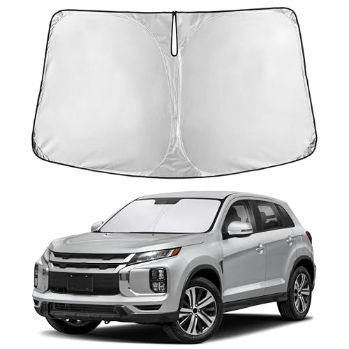 Image of EcoNour Windshield Sunshade Compatible for Mitsubishi Outlander Sport 2011-2024 2025 2026 (Not Fit for Outlander) Sun Visor for Front Window Sun Shade Cover, UV Heat Protector, Car Accessories