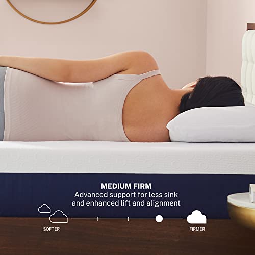 Sleep Innovations Shiloh 12 Inch Memory Foam Mattress With Ventilated Suretemp Foam For Breathability, Full Size, Bed In A Box, Medium Firm Support, White #TOP3