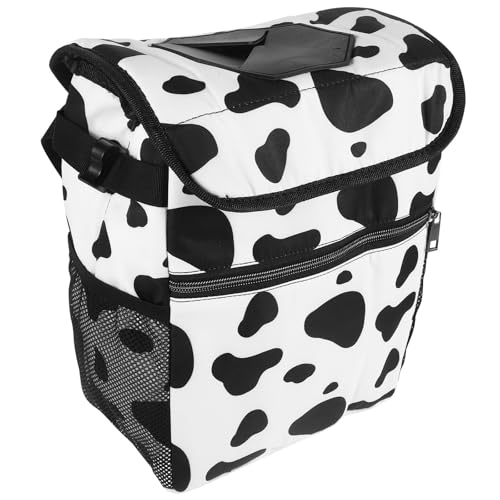 Bote de basura para coche portátil, organizador de tela Oxford para interior de vehículo