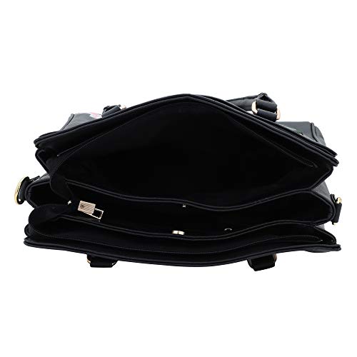 Lapis O Lupo Women Vegan Leather Handbags Flower Embroidered Bags Fashion Satchel Bags Top Handle 7