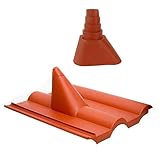  Dachpfanne Dachziegel PVC Abdeckung Frankfurter Finkenberger Mast-Manschette, Ziegelrot