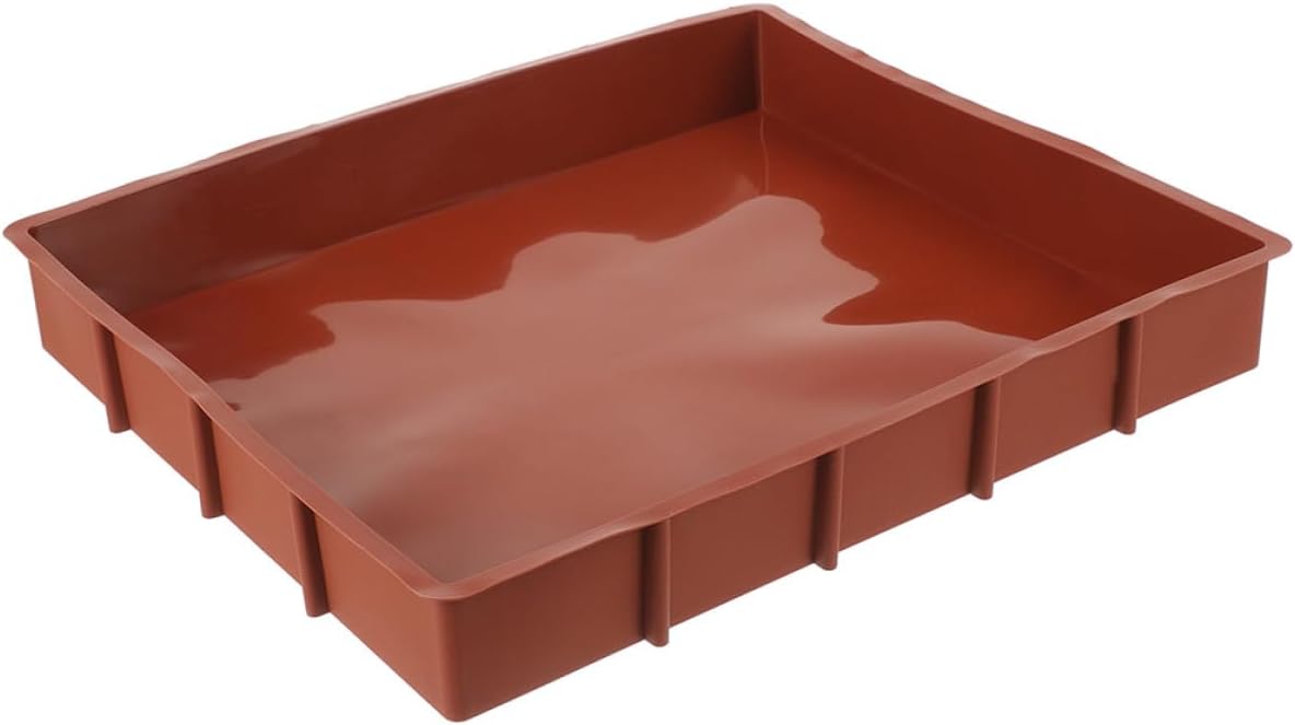 Silicone Non-Stick Coffee Toast Bake Mold 26x30x2.6cm Rectangular Loaf Pan for Household Baking Cake Tray
