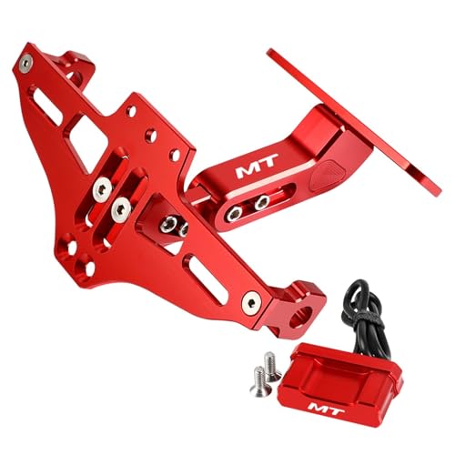 Support de plaque d'immatriculation Yamaha MT07 MT09 MT10 réglable avec feu de plaque arrière