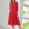 TWGONE 3/4 Sleeve Casual A Line Dresses for Women ... #1