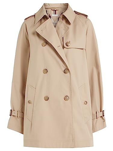 Manteaux femme Tommy Hilfiger Peached Cotton Short Trench - vue 2