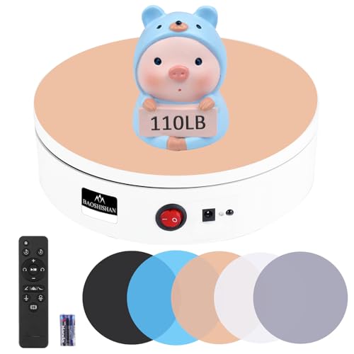 BAOSHISHAN Electric Rotating Display Stand Rotating Turntable Display 50KG Turntable Photography Motorized Turntable 22CM 220V