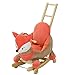 ZhaoXH Fox Baby Rocking Horse con musical para niños & girlswoods Bocker de juguete, juguete mecedora para niños pequeños, niño mecedora, rockero de animales al aire libre, silla mecedora para 1-3 año
