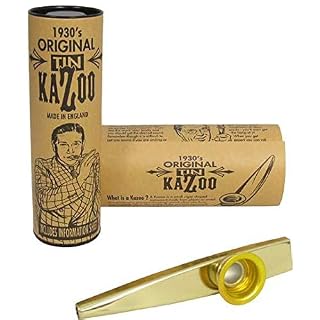 KAZOOS – Clarke MK (Metalico) Tipo Submarino Dorado (Una Unidad) - Les Beatles, Paul McCartney, John Lennon, RIngo Starr, George Harrison