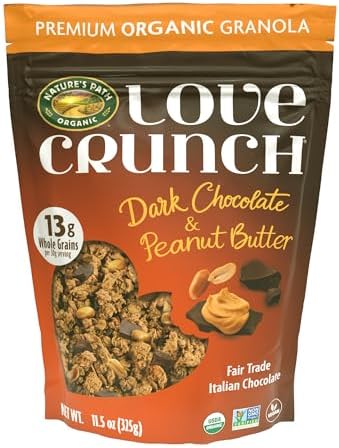 Love Crunch Dark Chocolate & Peanut Butter Granola, 11.5 oz (Pack of 6)