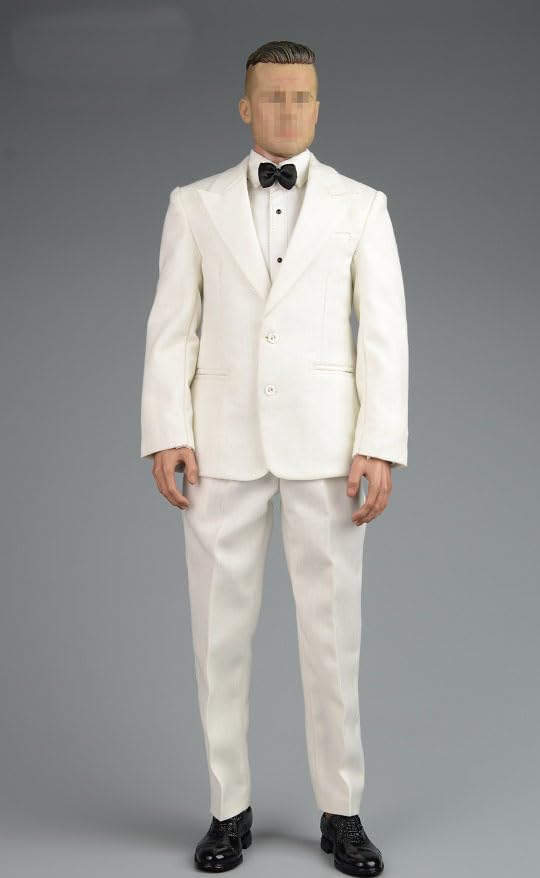 1/6 scale homme robe de fête blanche AMITD vêtement sur mesure