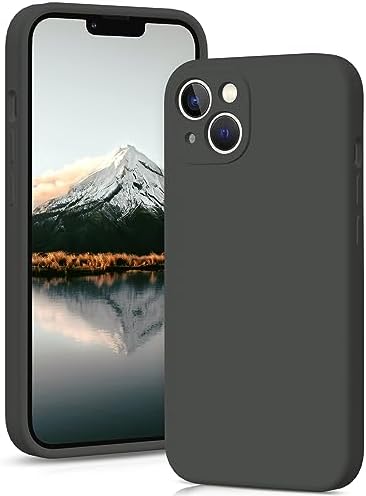 OIIAEE Silicone Case Designed for iPhone 13 Case, Ultra Slim Shockproof Protective Liquid Silicone Phone Case with Soft Anti-Scratch Microfiber Lining, 6.1 inch, Stone