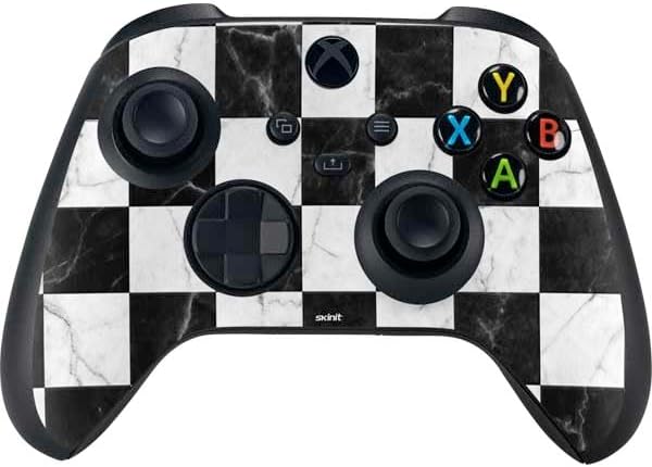 Skinit Decal Gaming Skin Compatible with Xbox Series X Controller - Black Marble Design