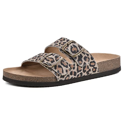 White Mountain Women's Helga Footbed Sandal, Natural/Exotic/Leather, 6 M #TOP5