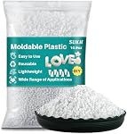 Sukh 10.9oz Moldable Plastic Pellets - Thermoplastic Beads Polymorph Plastic Meltable Plastic Reusable Thermal Beads for Crafts,DIY,Cosplay,Temporarily Repair,Modeling,Halloween Vampire Teeth Fangs