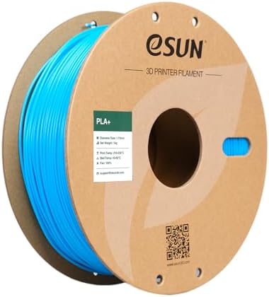 eSUN PLA+ Filament 1.75mm, Enhanced Toughness 3D Printer Filament PLA Plus, Dimensional Accuracy +/- 0.03mm, 1KG Spool (2.2 LBS) 3D Printing Filament for 3D Printers, Bone White