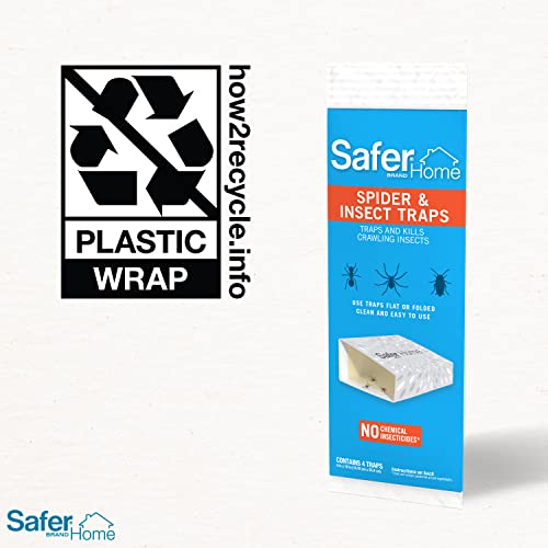 Safer Brand Safer Home Sh400 Indoor Spider, Ant, Cockroach, Centipede, And Crawling Insect 4 Traps, Blue #TOP5