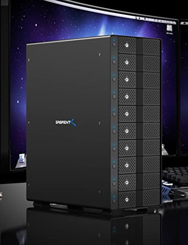 Sabrent 10 Bay 3.5” Sata Hard Drive Tray Less Docking Station (Usb 3.2 Type C And Type A) (Ds-Uctb) #TOP3