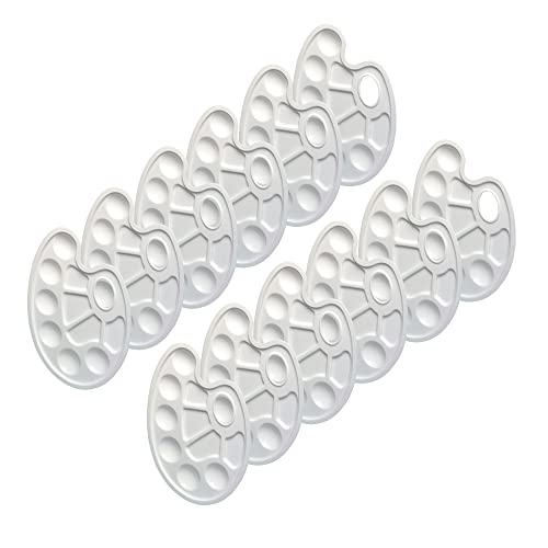 HERLITZ Palette de peinture en plastique ovale blanche 864303/3 – vue 2