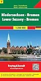 karte niedersachsen flüsse  Serie Deutschland / Maßstab 1:200.000: Niedersachsen - Bremen, Autokarte 1:200.000, Serie Deutschland Blatt 9: Toeristische wegenkaart 1:200 000 (freytag & berndt Auto + Freizeitkarten, Band 215)