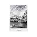 Montrez votre personnalité : Porto Portugal Luis I Bridge en noir et blanc Photographie de voyage Tout le monde a besoin d'affiches pour montrer sa personnalité préférée. Nous avons un cadre et aucun cadre au choix et vous aurez de nombreuses options pour les disposer sur votre mur, tellement excitant