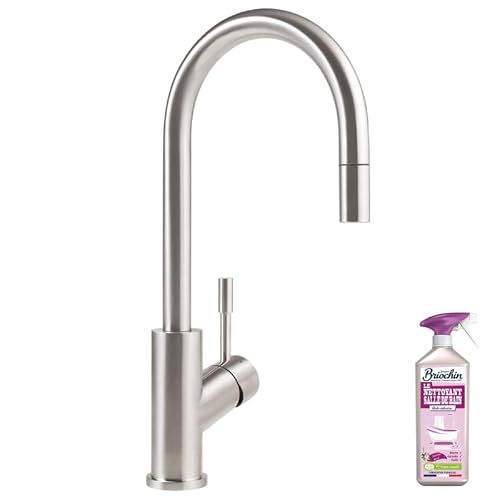 Robinet cuisine VILLEROY ET BOCH Umbrella flex acier massif + nettoyant - vue 2