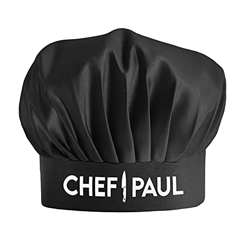 Personalized Apron And Chef Hat Set - Adjustable 1 Size Fits Up To3Xl - Custom Add A Name Apron For Men And Women - Cooking Gift (Professional Knife Design) #TOP5