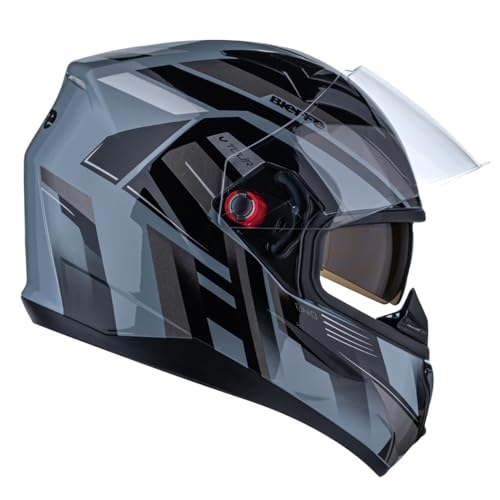 Capacete Bieffe B-40 VTOUR - Cinza e Grafite - 58