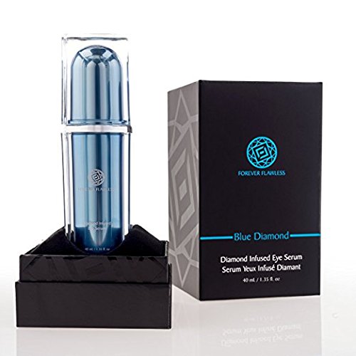Forever Flawless Diamond Infused Eye Serum. Blue Diamond Eye Serum Formulated To Diminish Puffiness, Bags, Dark Circles, Wrinkles, And Fine-Lines Around The Eyes. #TOP3