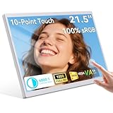 Prechen 21.5 Inch Portable Touchscreen Monitor, 1080P Computer Touch Screen w/VESA Stand Touch PC Display, 75Hz, Multi-Touch Monitor, DC HDMI & USBC for Phones PC Phone Business