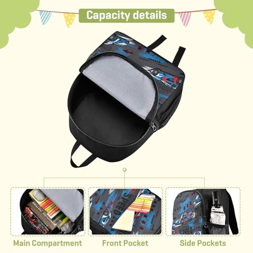 Toddler Backpack Sport Cars Waterproof Mini Backpack Boys/Girls Cute Small Backpack Kindergarten Pre School Bags 11 Inch4