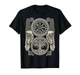 Das Vegvisir Wikinger Kompass Design mit Odins Raben und Weltesche ist ein tolles Geschenk für jeden Nordmann aus Skandinavien, alle die Wikinger, Kelten, Odin, Thor, Walhalla nordische Mythologie lieben. Ideal zu Weihnachten, Geburtstag oder Halloween.