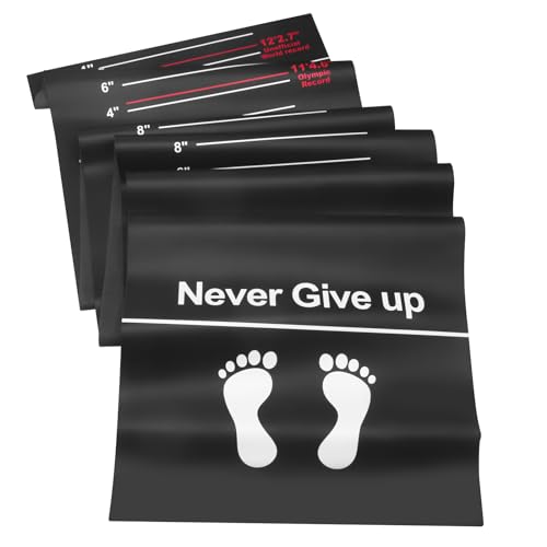 NELOMO 13.6’ X 2’ Standing Jumping Mat Long Jump Standing Broad Jump Mat Non Slip for Gym School Home Flooring Exercise Workout Training with World Record Mark