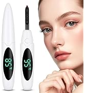 Heated Eyelash Curlers Electric Eyelash Curler with LED Display, 3 Temperature Modes Anti-Burn US...