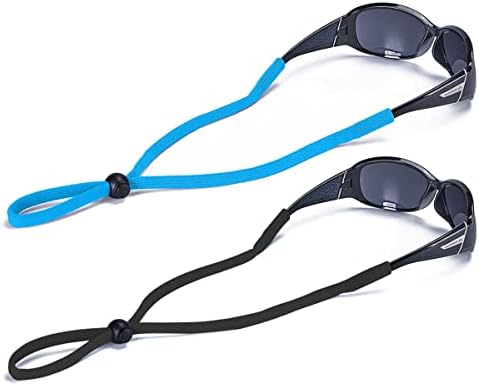 No-Tangle Glasses Strap for Long Hair | 2-Pack Womens Eyeglass Lanyard | Sport-secure, Comfort-Fit & Adjustable | Must-Haves Eyewear Accessories Fit Most Sunglasses, Optical Glasses and Safety Goggles