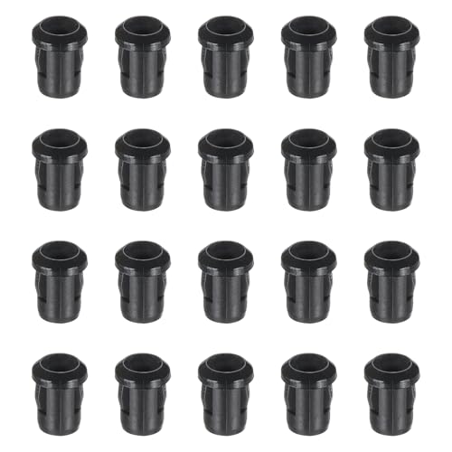 PATIKIL 3mm Emitting Diode Holder, 40 Pcs Plastic Long LED Holder Clip Mounting Bracket Socket Cap for Lamp Bulb Bezel Mount Panel LED Display, Black