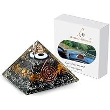 Amazing Gemstone Car Dashboard Anti Slip Pyramid for Protection - Orgone Healing Crystal Car Dashboard Ornament Accesorios Para Carro De Mujer - Cool Car, Ultimate Triple Protection Orgone Pyramid