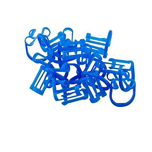 Generic 50Pcs Dental Disposable Orthodontic Cotton Roll Holder Blue