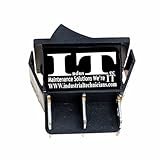 IndusTec DPDT 20 AMP-6 Pin On/Off/On 3 Position Maintained Latch Lock Rocker Switch Polarity Reversing Double Pole Double Throw 12V DC Motor Control