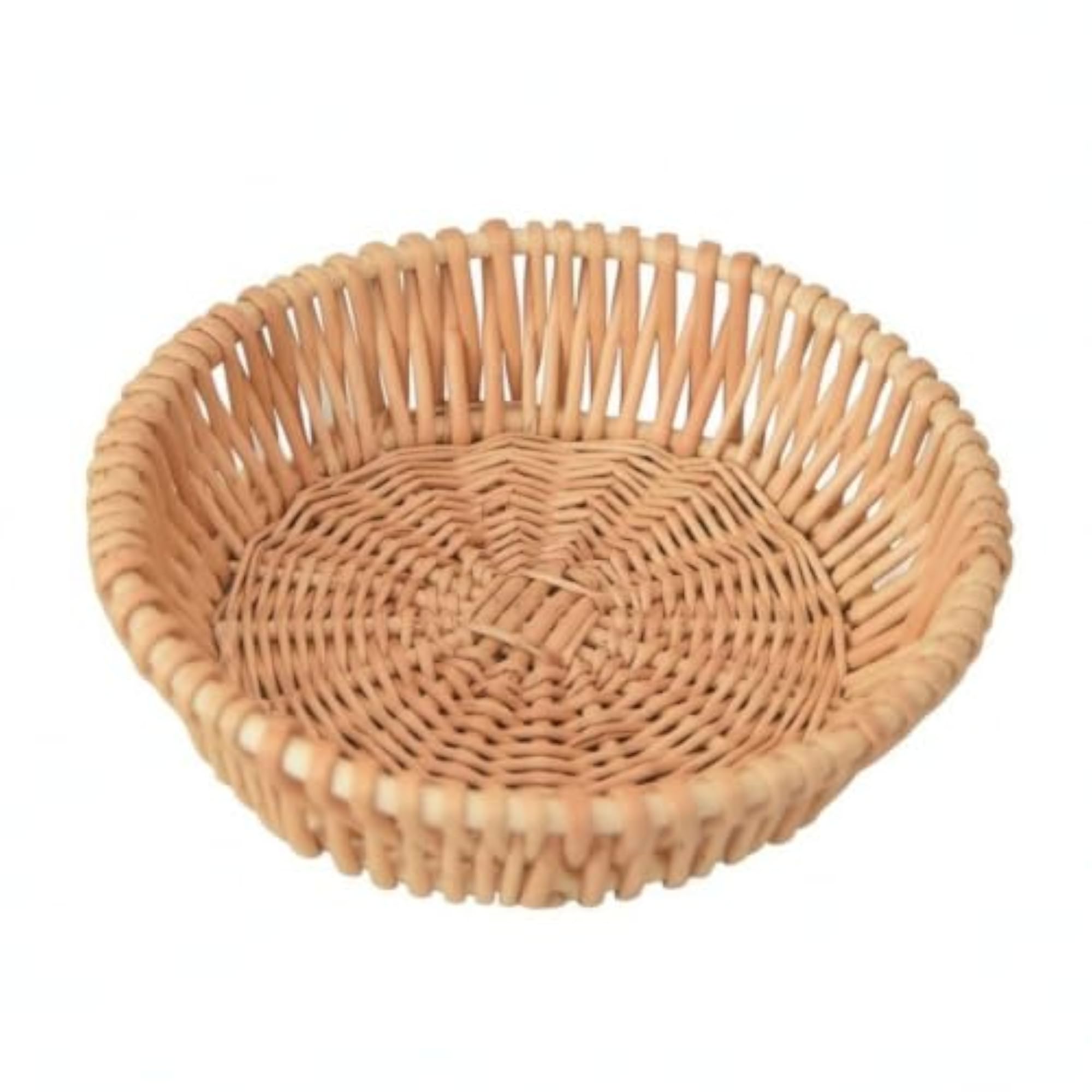 Multi-Purpose Round Woven Willow Basket, Natural