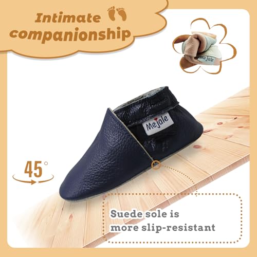 image for Mejale Baby Boy Girl Shoes Soft Soled Leather Moccasins Anti-Skid Infa